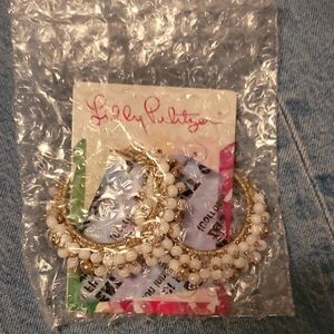 Lilly Pulitzer Gold and White Hair Accessories for Elegant Style